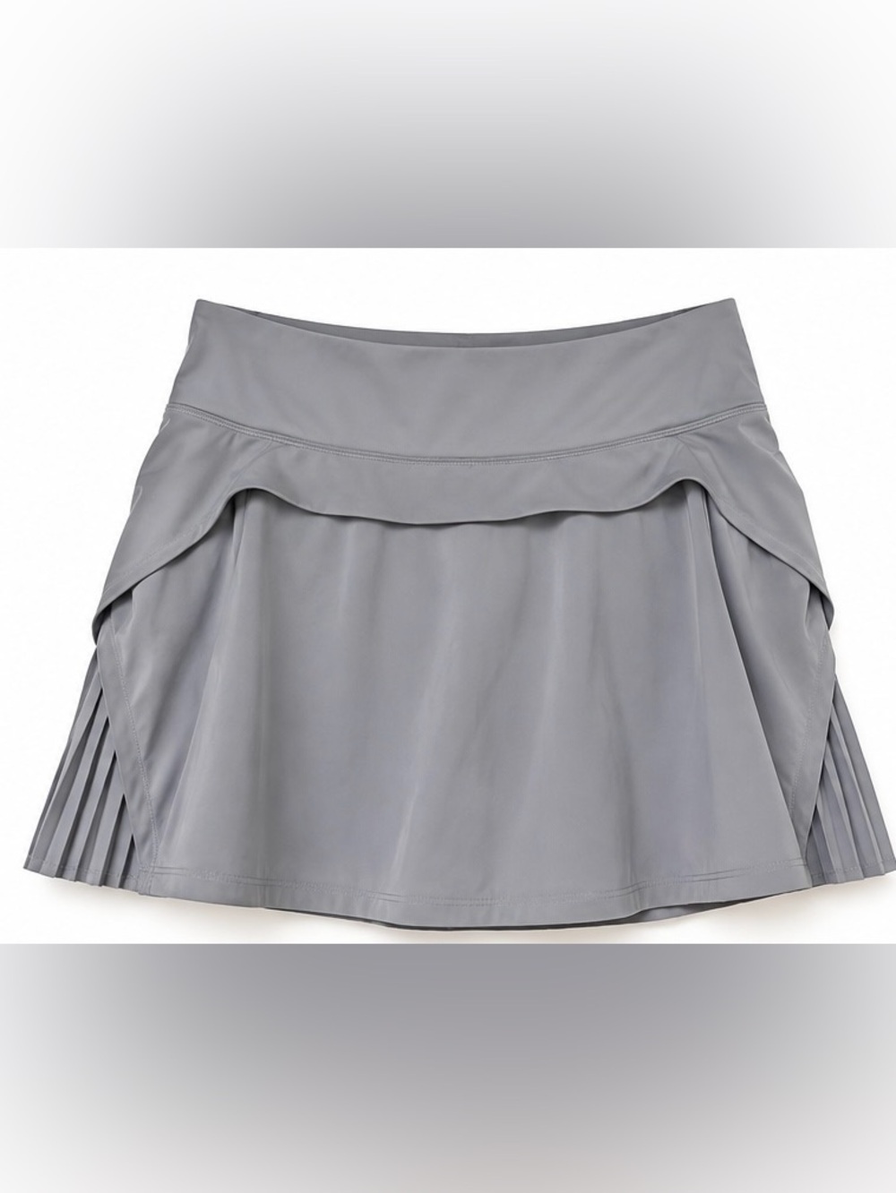 Lululemon Play Off The Pleats Skirt 13” Gray Pleated Running Tennis Skort